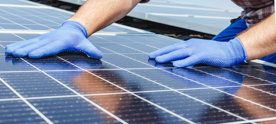 Solar panel installation